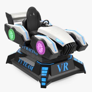 3D model Virtual Reality Racing Game On