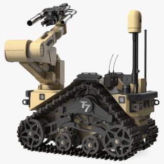 3D Old Robotic System Harris T7 Beige Rigged