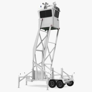 3D Mobile Security Tower Rigged model