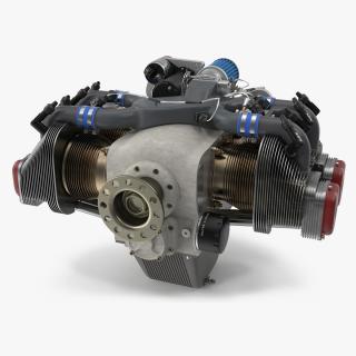 Aircraft Engine UL260i 3D