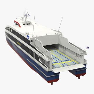 3D Damen Fast RoPax Ferry 4512 Kriola Rigged