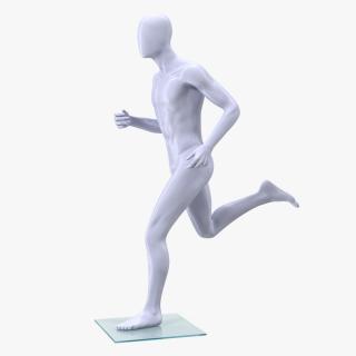 Running Male Mannequin 3D