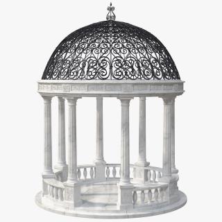 3D Marble Stone Garden Gazebo