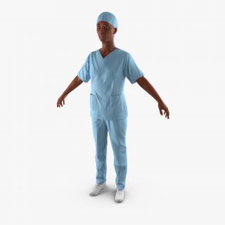 Afro American Nurse 3D model