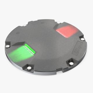 3D model Green Red Runway Centerline Light Double