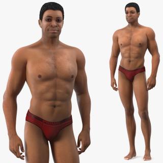 3D model Light Skin Black Man