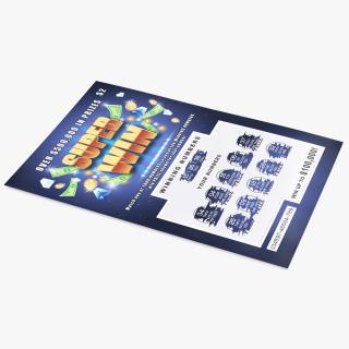 Super Win Scratch Off Lottery with Erased Layer 3D