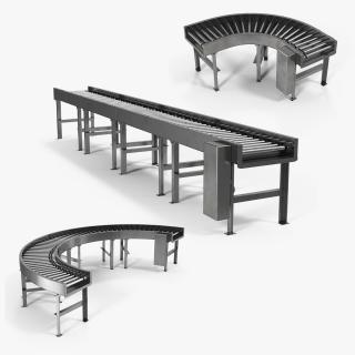 Roller Conveyors Collection 3D