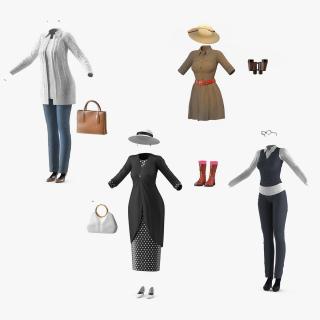 3D Womens Costumes Collection 2 model