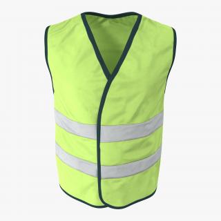 3D Yellow High Visibility Safety Jacket