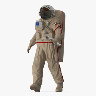 3D Russian Astronaut Spacesuit Orlan MK Rigged model