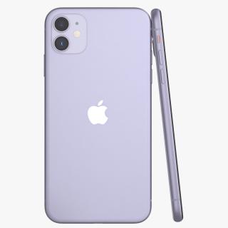 3D iPhone 11 Purple