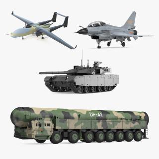 3D Chinese Army Defense Collection 2 model