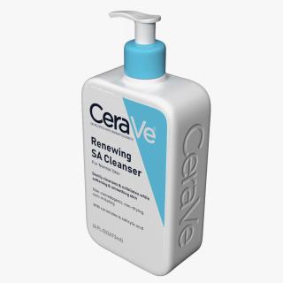 CeraVe Cleanser Dispenser Bottle 473 ml Blue 3D model