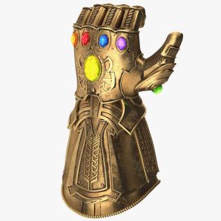 3D Infinity Gauntlet Glow Rigged for Maya model