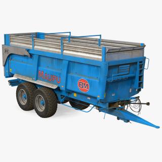 3D model Maupu 18t Dirty Body Tipper Trailer