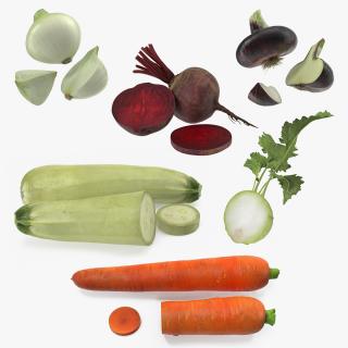 Cut Vegetables Collection 2 3D