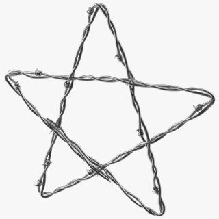 3D Barbed Wire Star