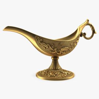 3D Antique Oil Lamp