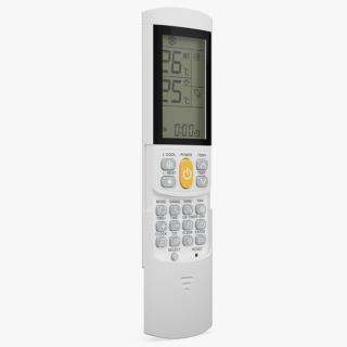 3D Air Conditioner Remote Control White