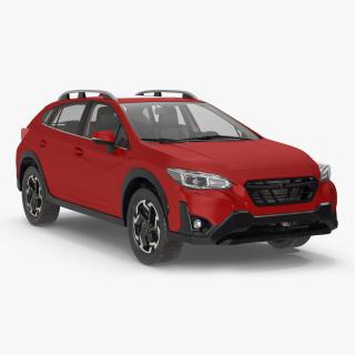 Compact Crossover Simple Interior Red 3D