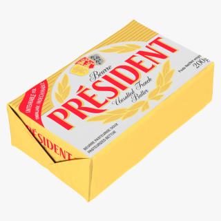 President Unsalted French Butter 3D