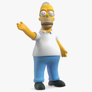 3D model Homer Simpson Rigged