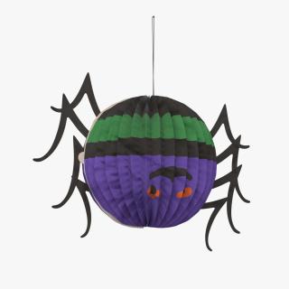 Halloween Paper Decorations Spider 3D model