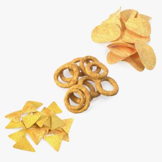 3D Snack Food Collection