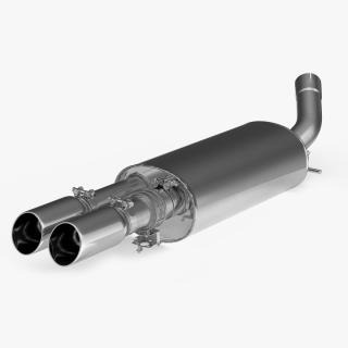 Car Exhaust Muffler 3D model