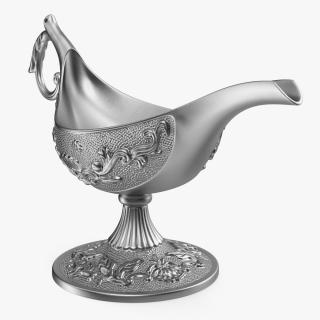 3D model Silver Oil Lamp