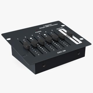 3D Six Channel Simple Dmx-10 Controller