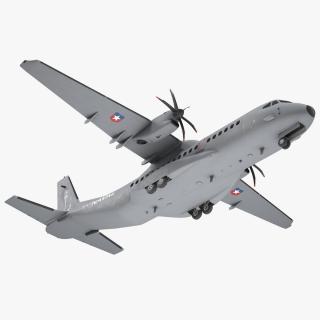 3D Airbus C295 Turboprop Maritime Patrol Aircraft Rigged model