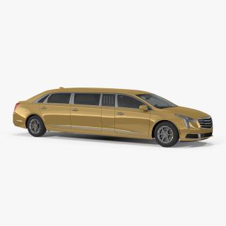 Stretch Limousine Generic Rigged 3D