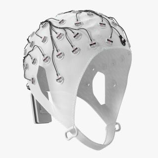 3D Electroencephalography EEG Cap White