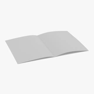 White Paper Sheet Folded 3D model