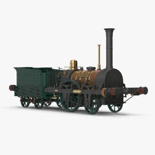 Locomotive  Planet by Robert Stephenson 1830 3D model