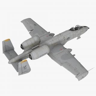 Attack Aircraft A-10 Thunderbolt II Rigged 3D