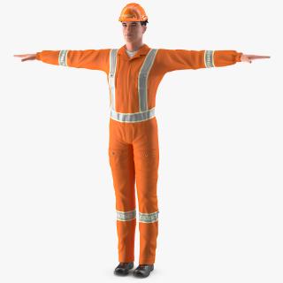 Rescuer T-Pose 3D model