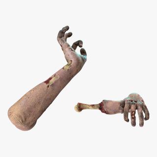 3D Zombie Arms Attack Pose model