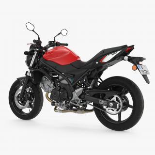 3D Sport Bike Suzuki SV650 2016 model