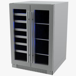 Wine Cooler Compact Dual Zone 3D model