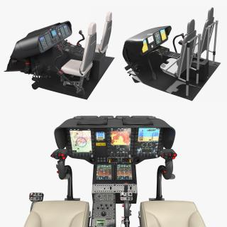 3D Cockpits Controls Collection model