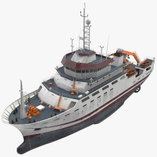 3D Multipurpose Research Vessel model