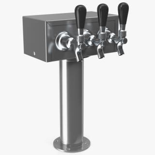 Triple Faucet Beer Tower 3D model