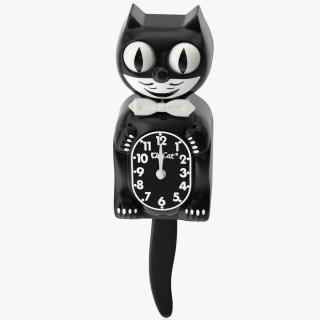 Black Kit Cat Clock 3D model