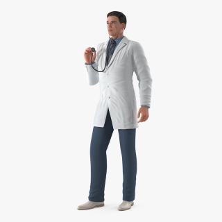 3D model Male Doctor Standing Pose