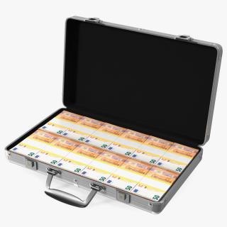 3D model Case Full of 50 Euro