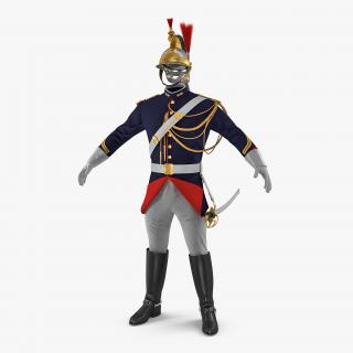 3D French Republican Guard Uniform