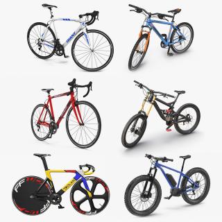 3D Rigged Bicycles 3D Models Collection 4 model